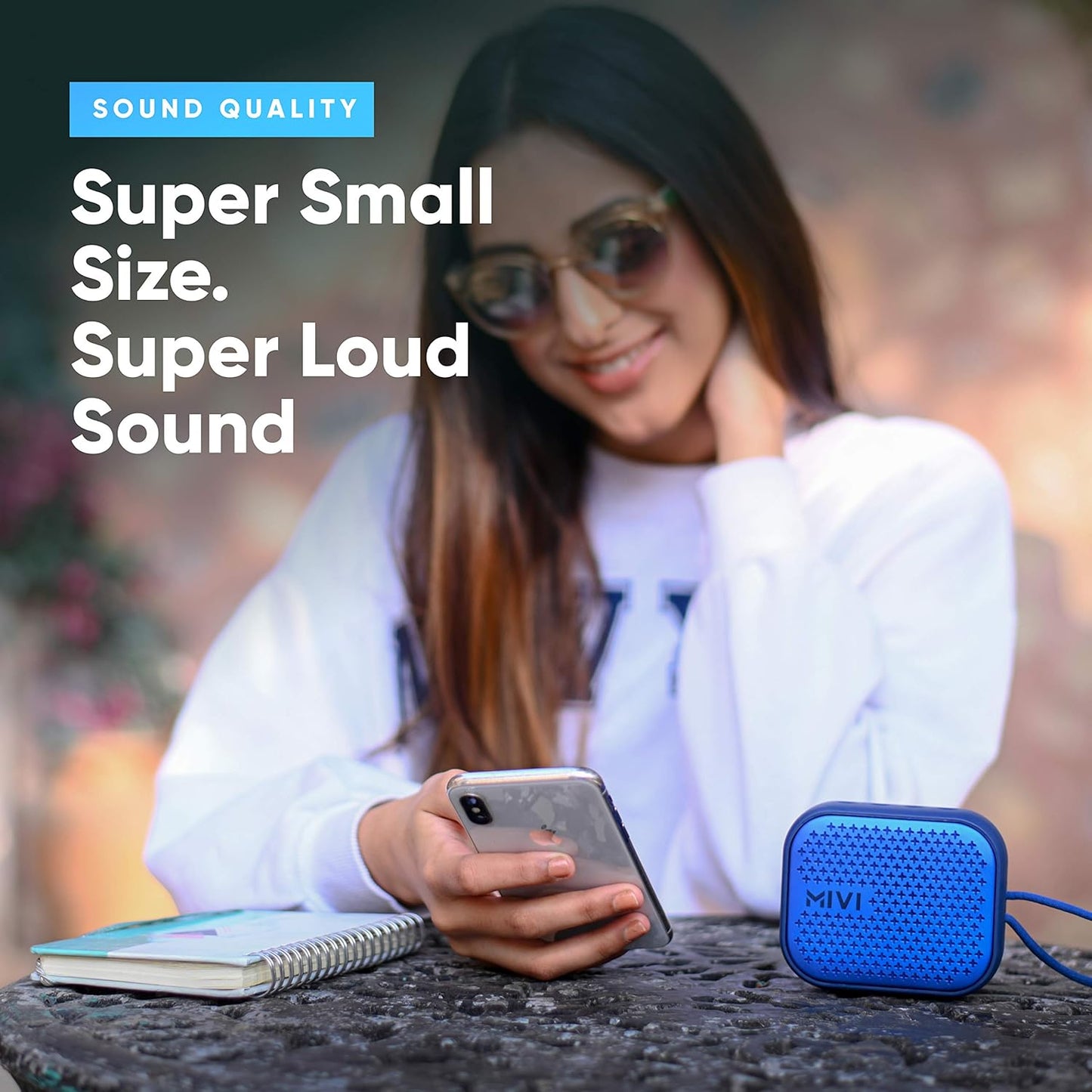 Mivi Roam 2 Bluetooth 5W Portable Speaker,24 Hours Playtime